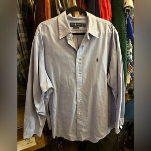 Ralph Lauren Men's Light Blue Button Down Shirt